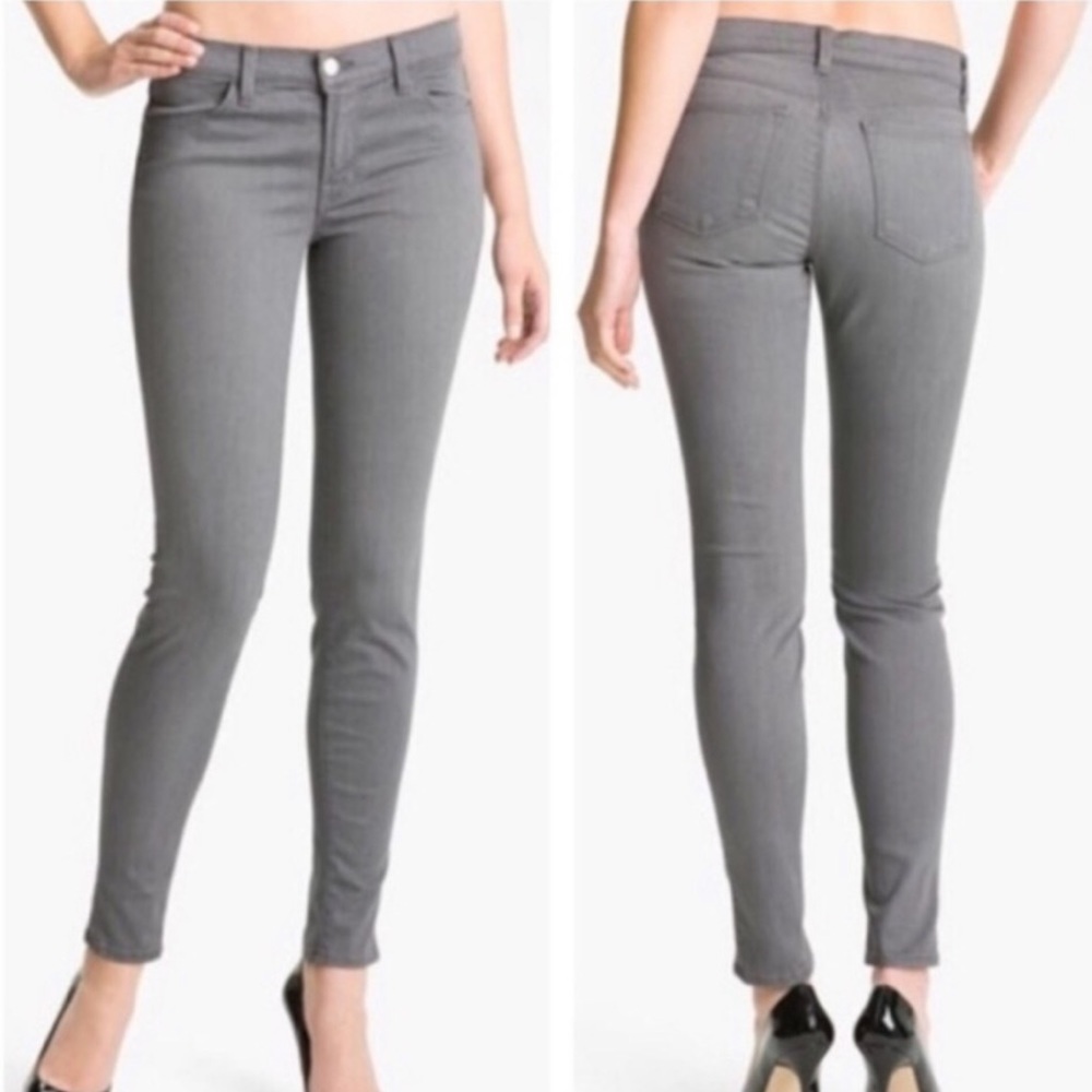 J Brand super skinny jeans in Gotham color
